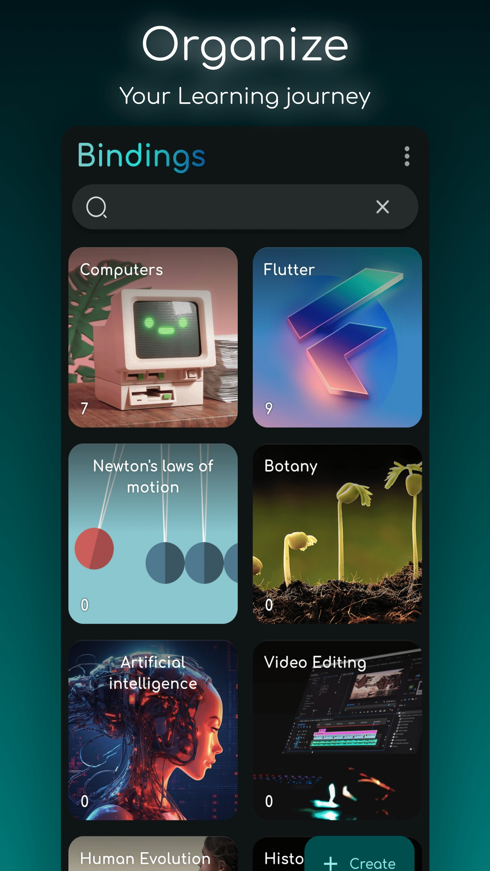 Learning Materials Organization